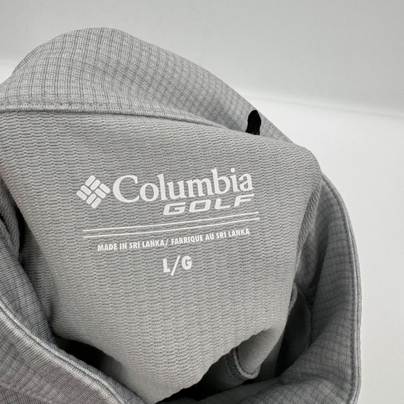 Columbia Golf 1/4 Quarter Zip Pullover Mens Large Gray Long Sleeve Performance - Picture 5 of 8